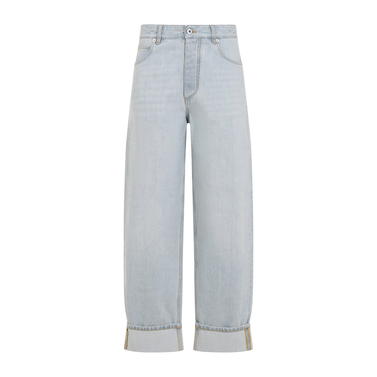 BOTTEGA VENETA Classic High-Waisted Cotton Jeans for Women - SS25 Collection