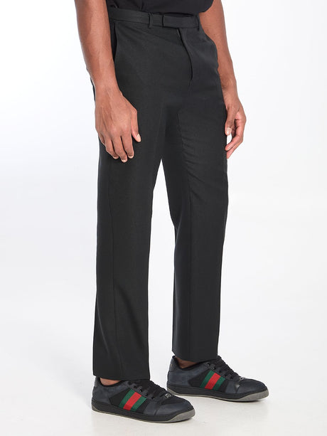 GUCCI Tailored Cotton Pants for Men - SS25 Collection