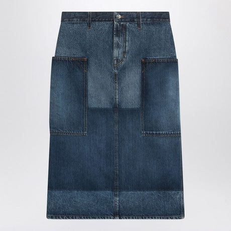 GUCCI Patchwork Mini Denim Skirt