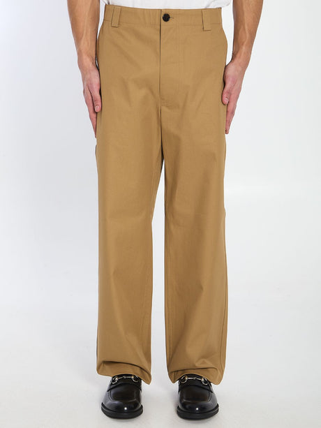 GUCCI Cotton Twill Trousers - Size 48