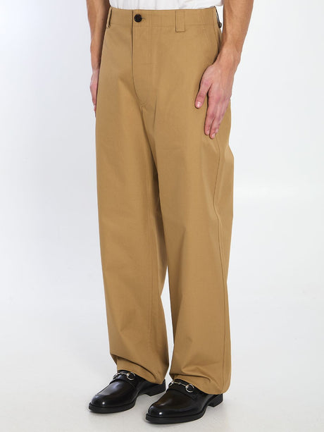 GUCCI Cotton Twill Trousers - Size 48