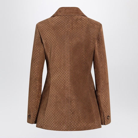 GUCCI Double-Breasted Suede Jacket for Women