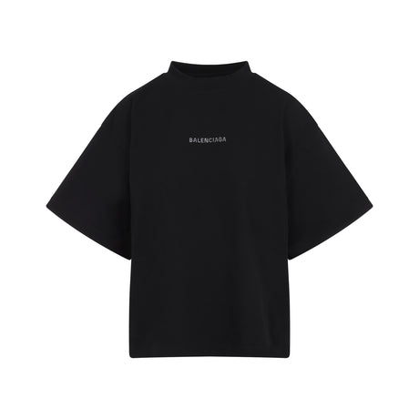 BALENCIAGA Fashionable Cropped T-Shirt for Women