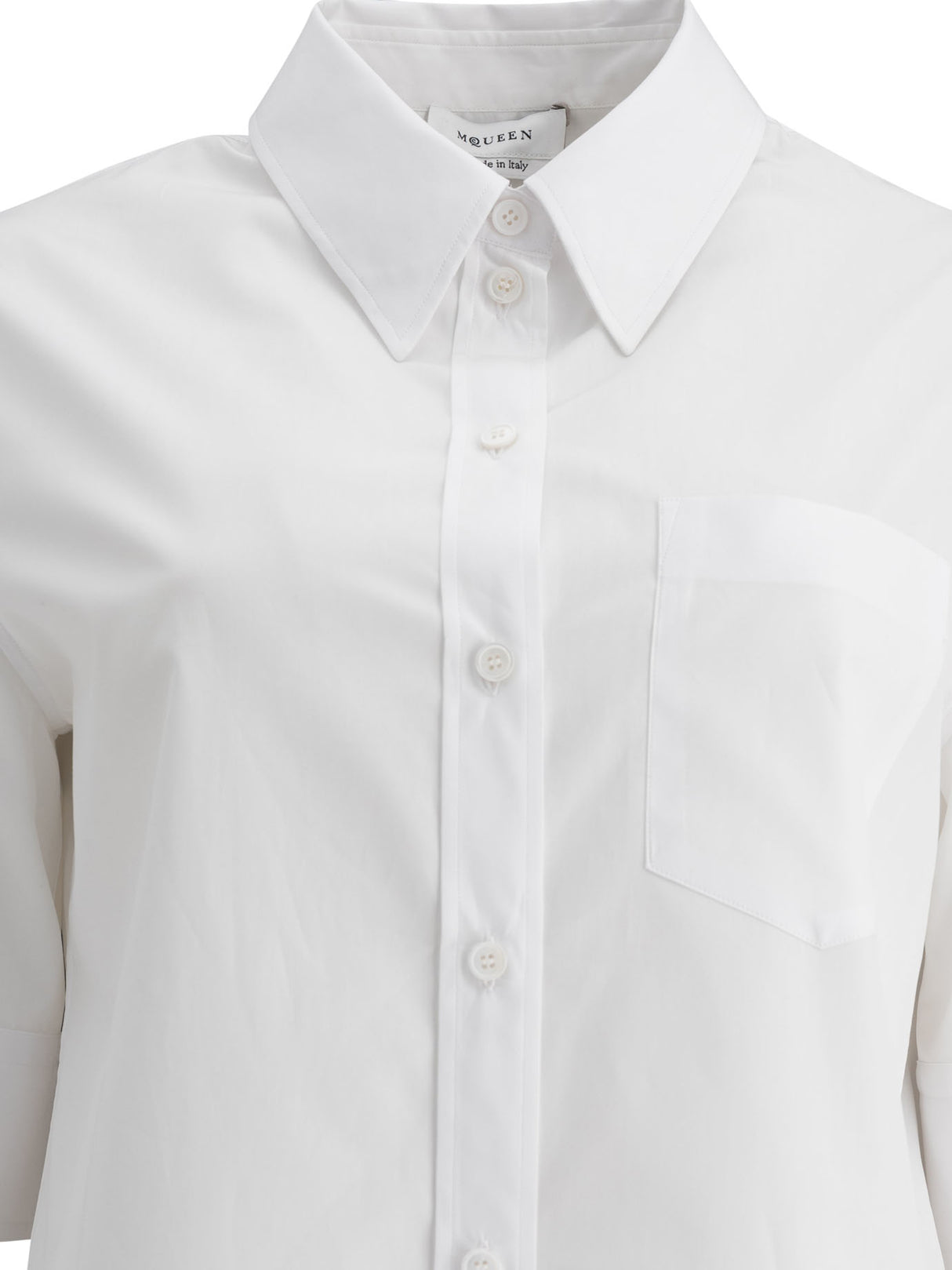 ALEXANDER MCQUEEN Cotton Mini Shirt for Women - SS25 Collection