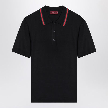 GUCCI Classic Polo Shirt with Web Decoration