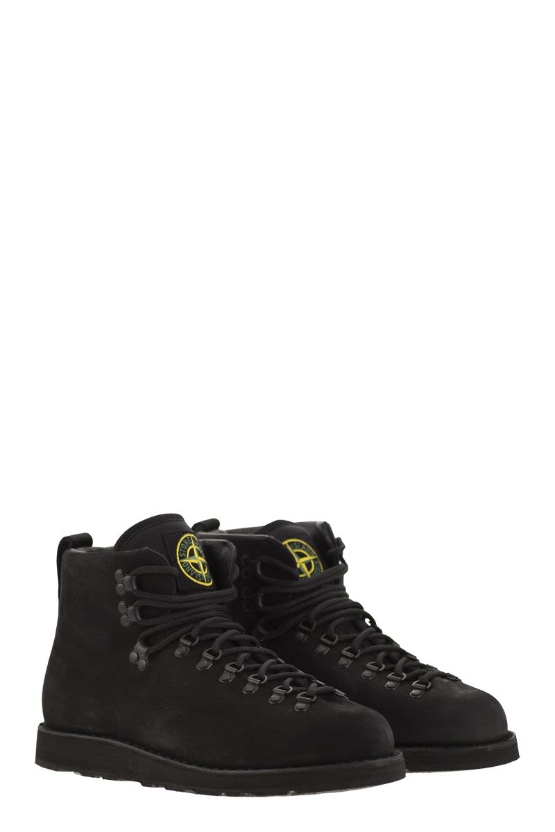 STONE ISLAND Urban Trek Nubuck Leather Boots with Vibram Sole, 3.5 cm