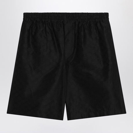 GUCCI Luxurious Silk Blend Mini Shorts with GG Pattern