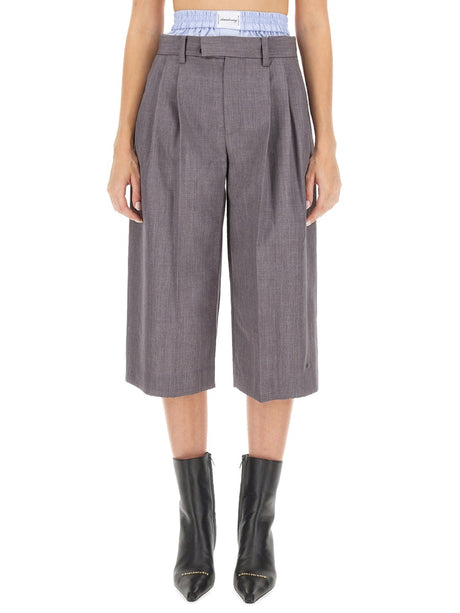 ALEXANDER WANG Tailored Mini Culottes with Oversized Fit