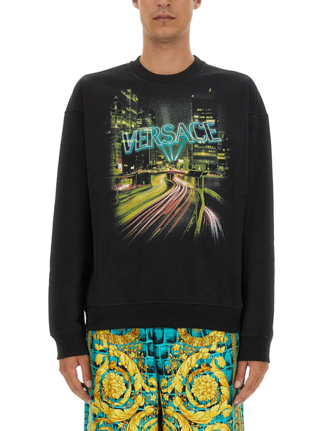 VERSACE Classic Logo Sweatshirt - Regular Fit, Size L