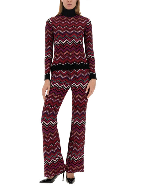 MISSONI Flare Fit Pants - Size 40 IT