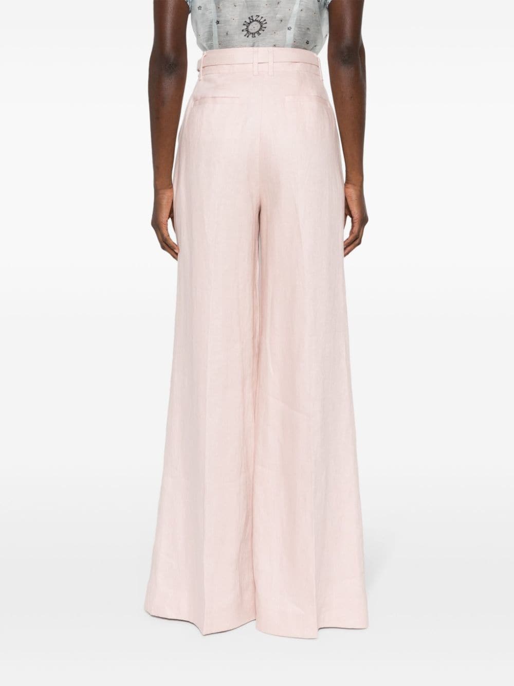 ZIMMERMANN Blush Linen Pants for Women