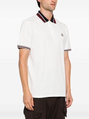 MONCLER Men's Classic Striped Polo Shirt