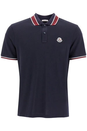 MONCLER Men's Classic Striped Polo Shirt