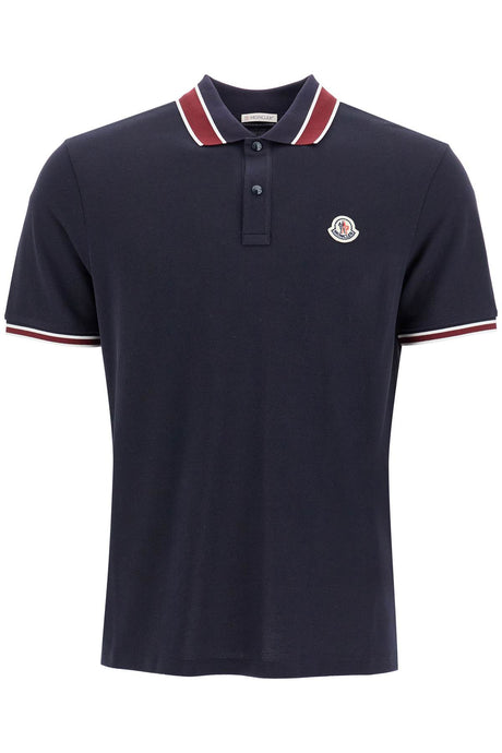 MONCLER Men's Classic Striped Polo Shirt