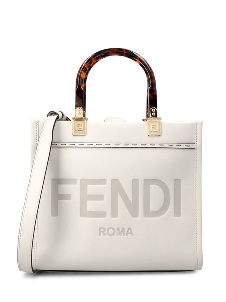 Túi xách nhỏ FENDI SUNSHINE đẹp mắt cho phụ nữ màu trắng