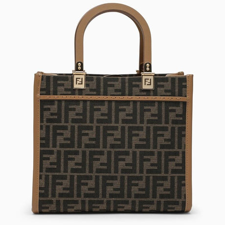 FENDI Sunshine Tote Handbag – Brown Top-Handle Tote Bag for Women