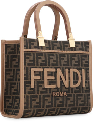 FENDI Sunshine Tote Handbag – Brown Top-Handle Tote Bag for Women