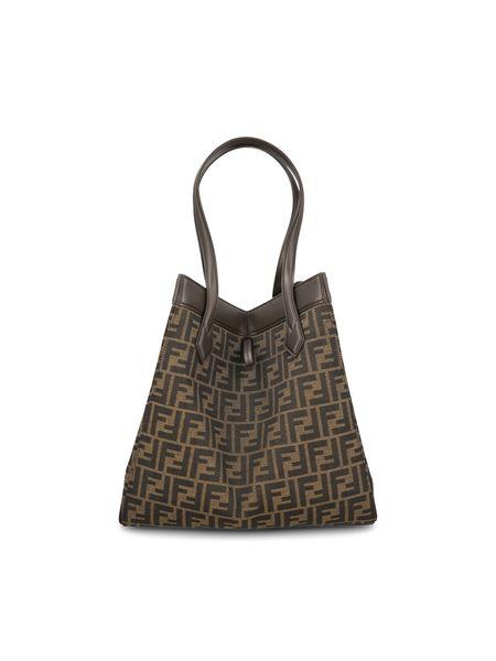 FENDI Origami Tote Handbag in Beige for Women