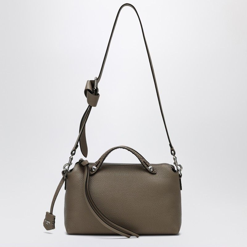 FENDI Medium Grained Leather Handbag with Adjustable Strap