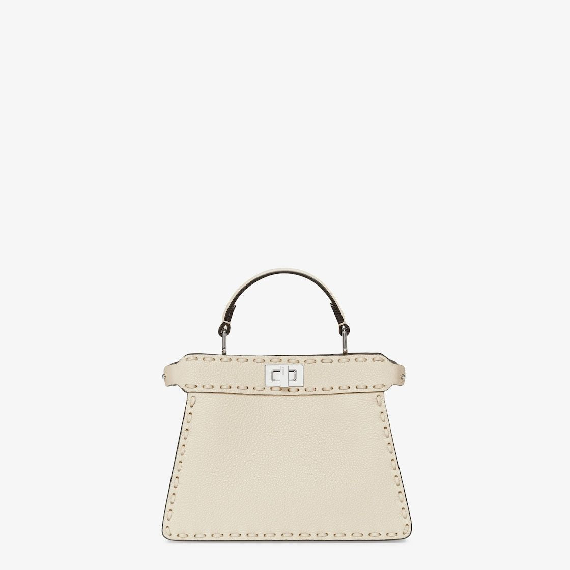 FENDI  CAMELIA-COLOURED LEATHER PEEKABOO ISEEU PETIT