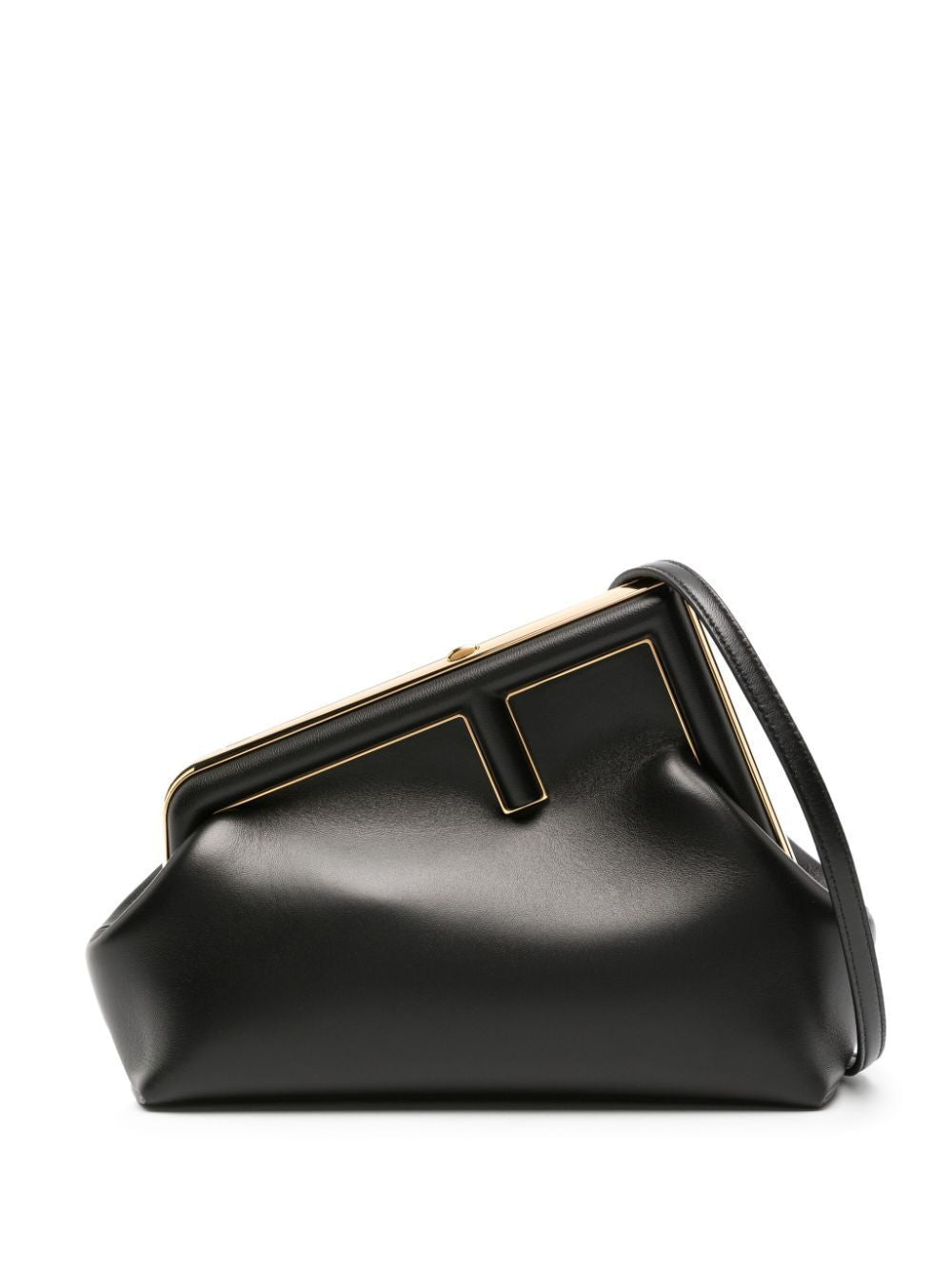 Naturally Chic Black and Gold Clutch for Ladies