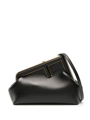 Naturally Chic Black and Gold Clutch for Ladies