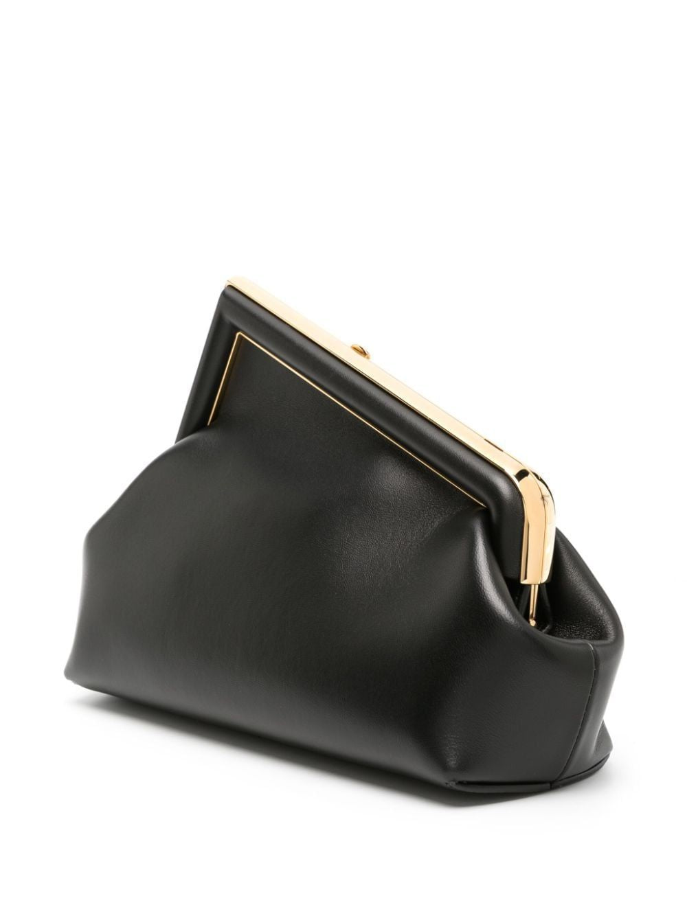 Naturally Chic Black and Gold Clutch for Ladies