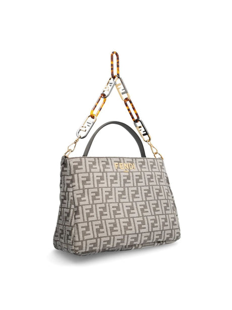 Elegant Fendi Handbag in Anthracite Shades