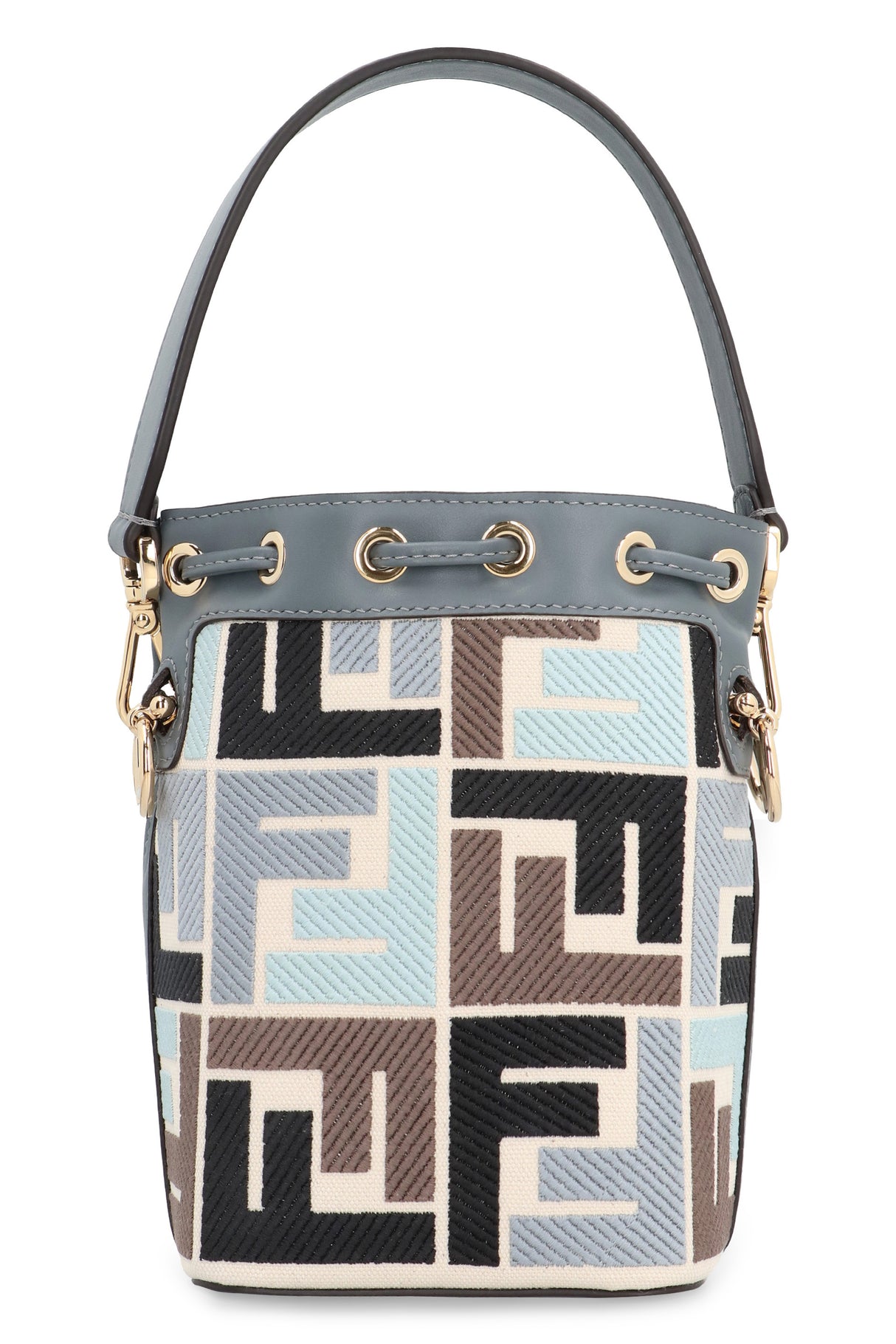 FENDI Women's Mini Bucket Bag in Multicolor Calfskin for Spring/Summer 2024