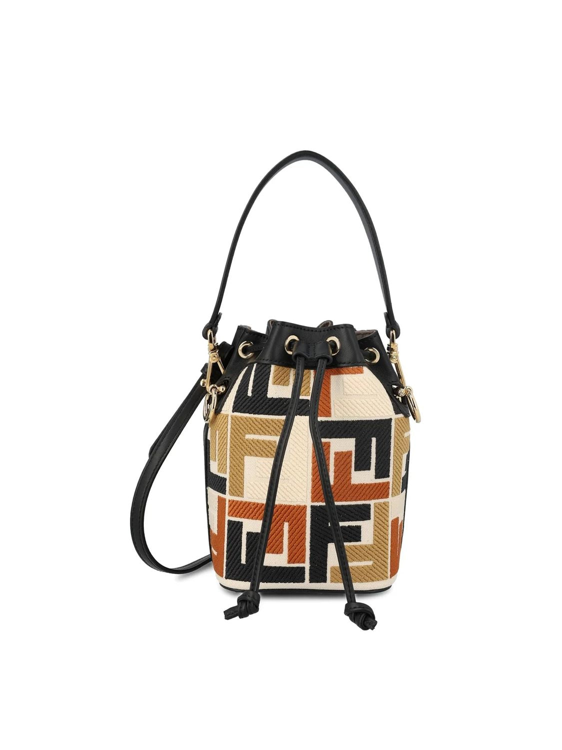 FENDI Women's Mini Bucket Bag in Multicolor Calfskin for Spring/Summer 2024