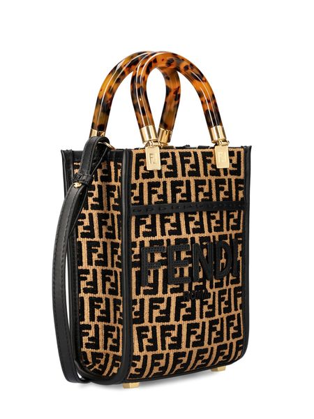 FENDI Mini Sunshine Shopper Handbag