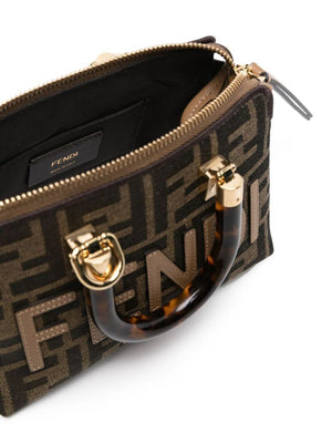 FENDI Mini Jacquard Handbag with Signature Design