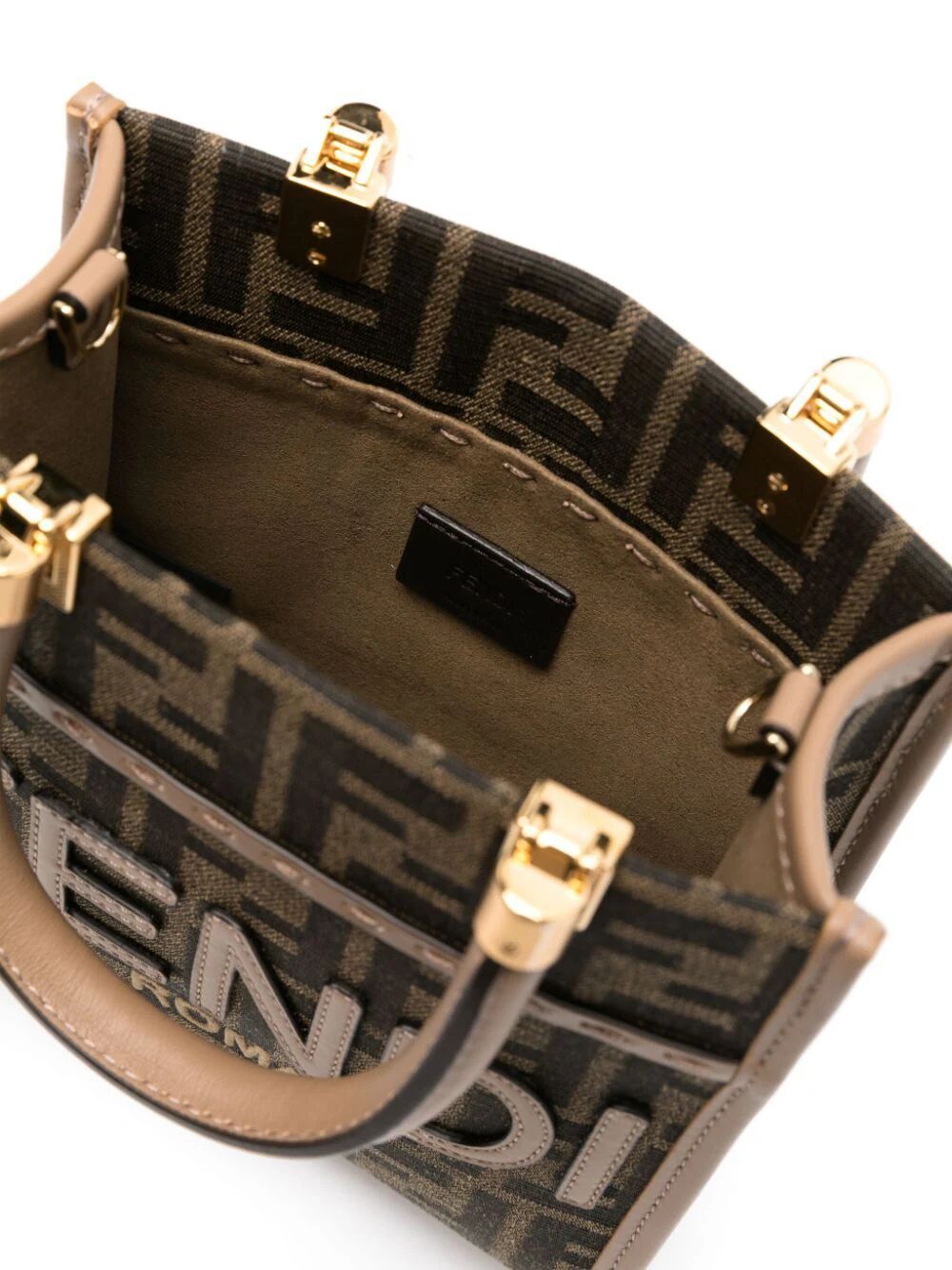 FENDI FF Motif Mini Top Handle Handbag