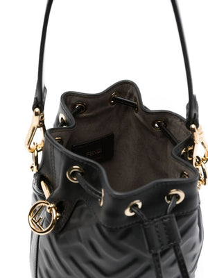 Stylish Black and Gold Shoulder Bag for Women - SS24 Collection