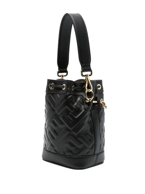 Stylish Black and Gold Shoulder Bag for Women - SS24 Collection