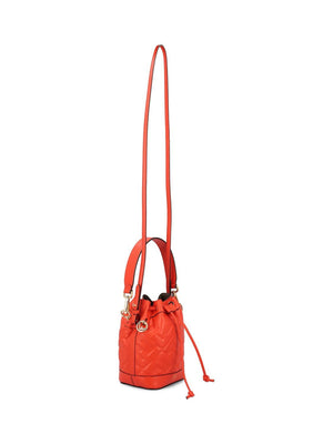 FENDI Mini Embossed Bucket Handbag