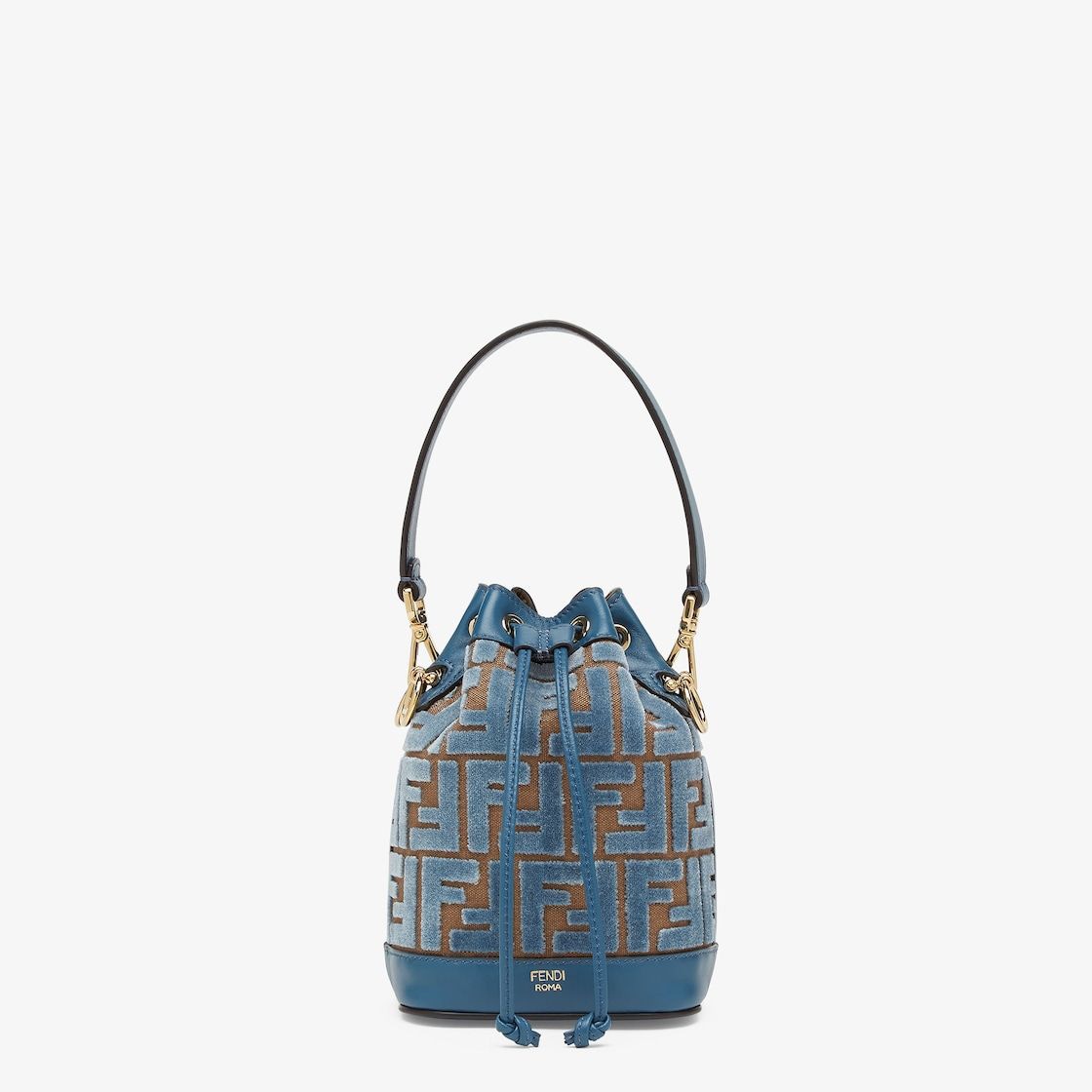 FENDI Mini Velvet Jacquard Handbag