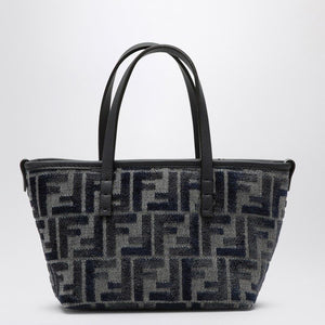 FENDI Chenille Mini Shopping Handbag - Dark Blue