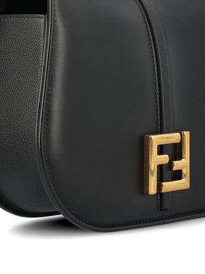 FENDI Luxurious Pink Leather Medium Shoulder Handbag for Women – Elegant Glamour Meets Functionality