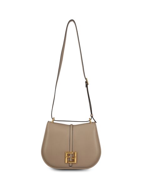 FENDI C'mon Medium Shoulder Handbag - Pink Leather