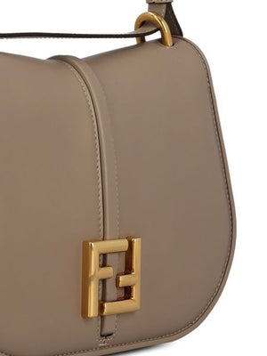 FENDI Luxurious Pink Leather Medium Shoulder Handbag for Women – Elegant Glamour Meets Functionality