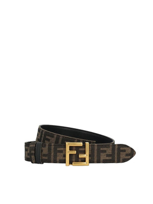 FENDI Reversible Belt for Women in Neutral Tones