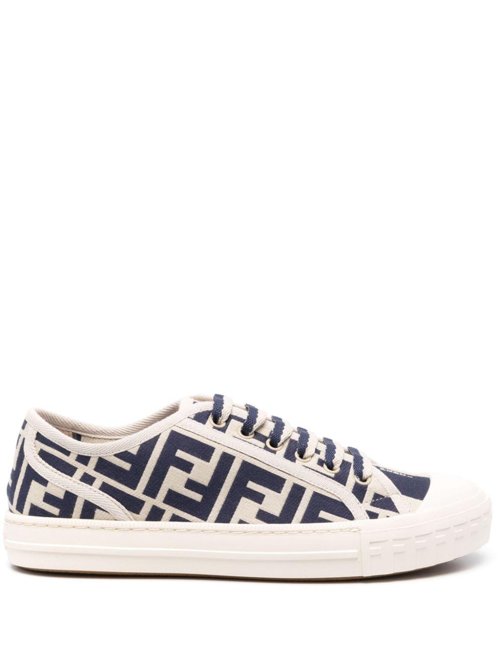 FENDI Dominio Cotton Low Top Sneakers