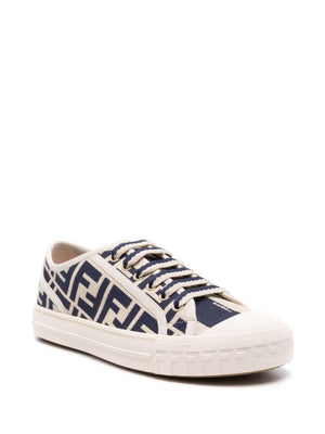 FENDI Dominio Cotton Low Top Sneakers