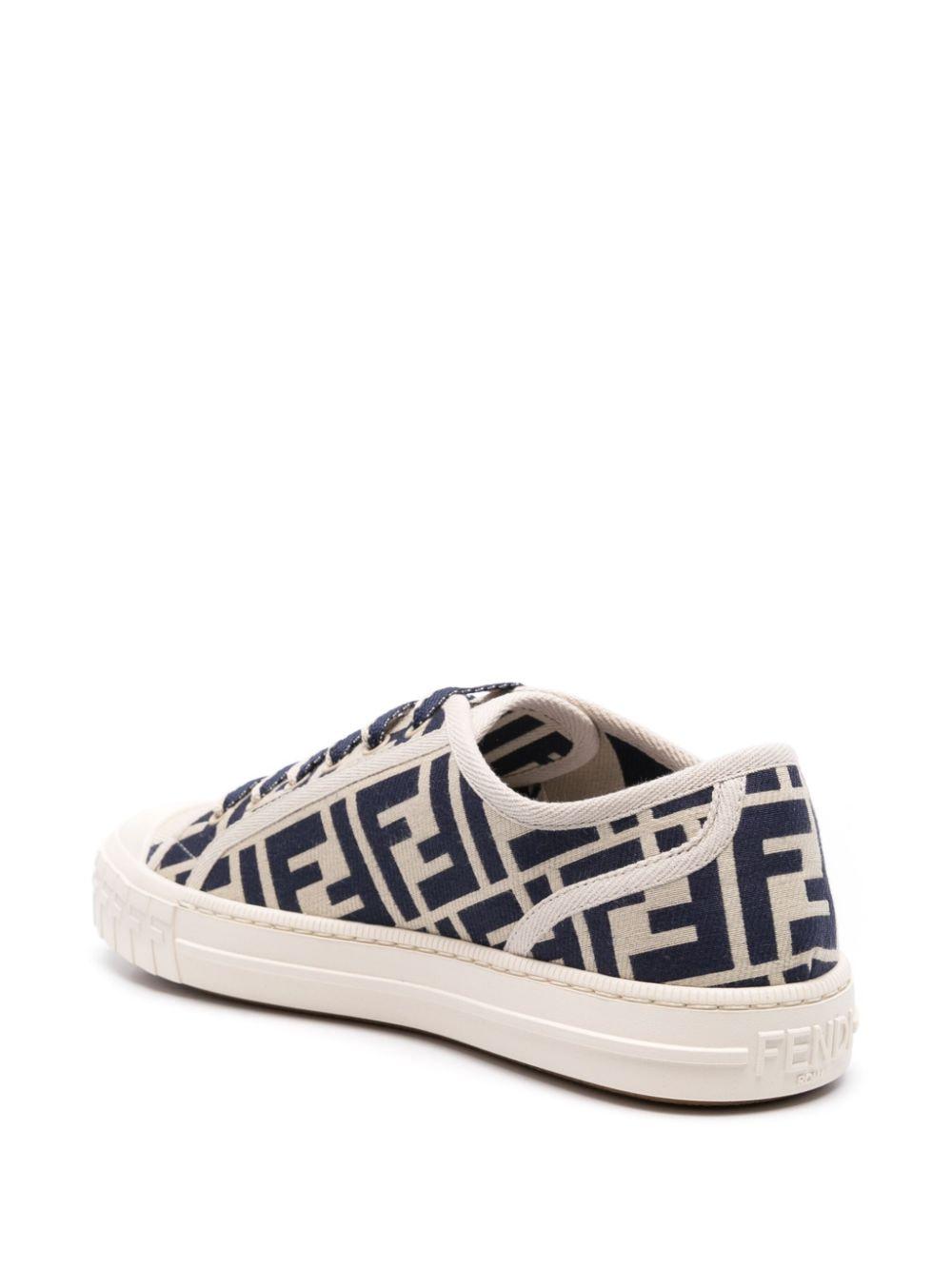 FENDI Dominio Cotton Low Top Sneakers