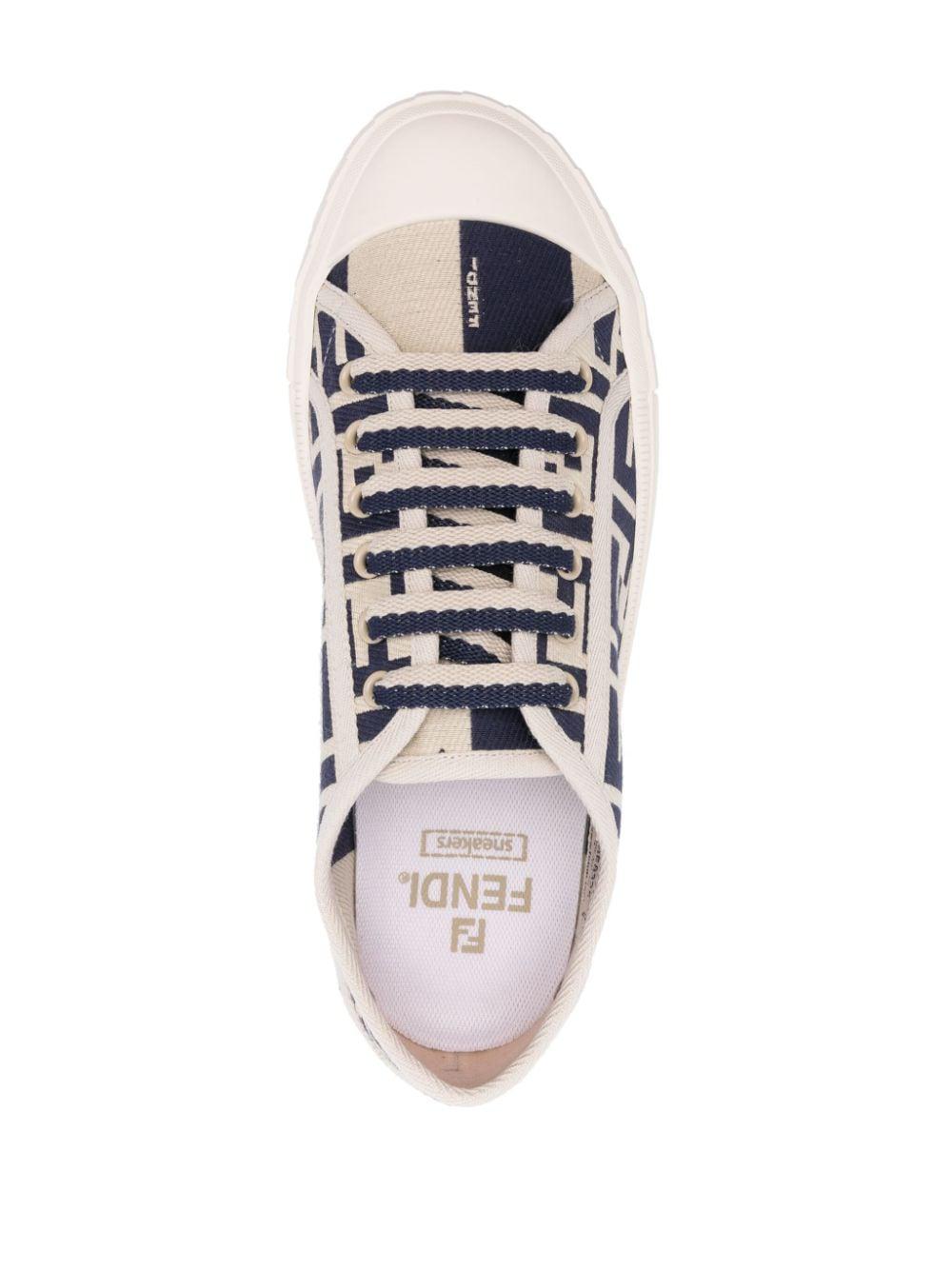 FENDI Dominio Cotton Low Top Sneakers