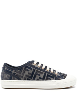 FENDI Chic Chenille Lace-Up Sneakers