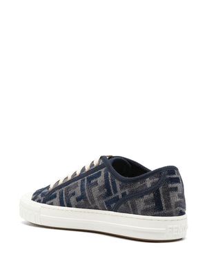 FENDI Chic Chenille Lace-Up Sneakers