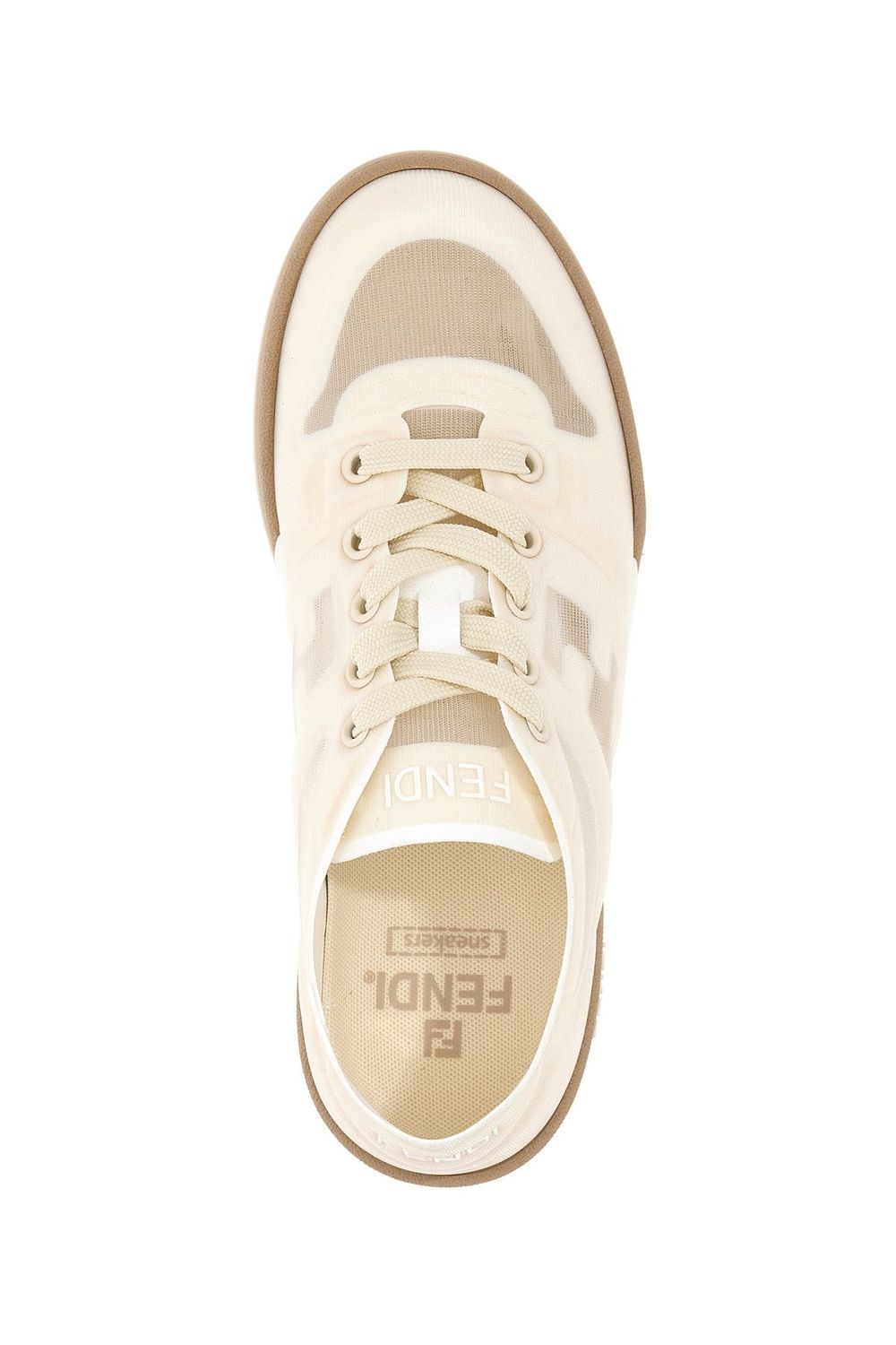 FENDI MESH ROUND TOE SNEAKERS FOR WOMEN