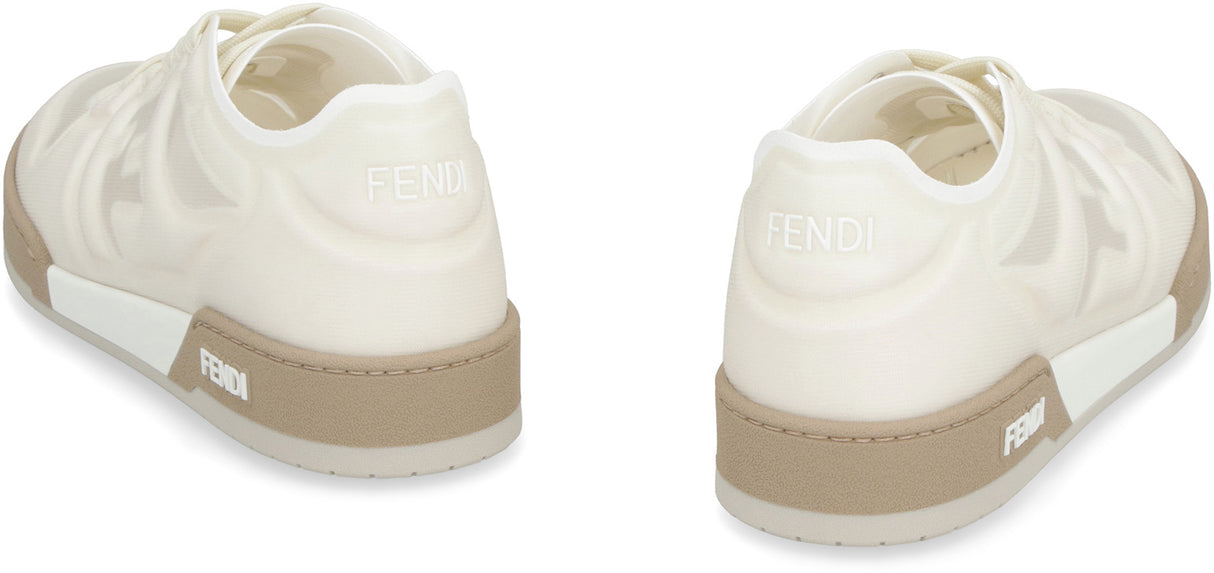 FENDI MESH ROUND TOE SNEAKERS FOR WOMEN